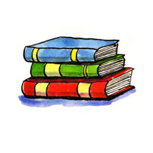 Books icon for resources page.